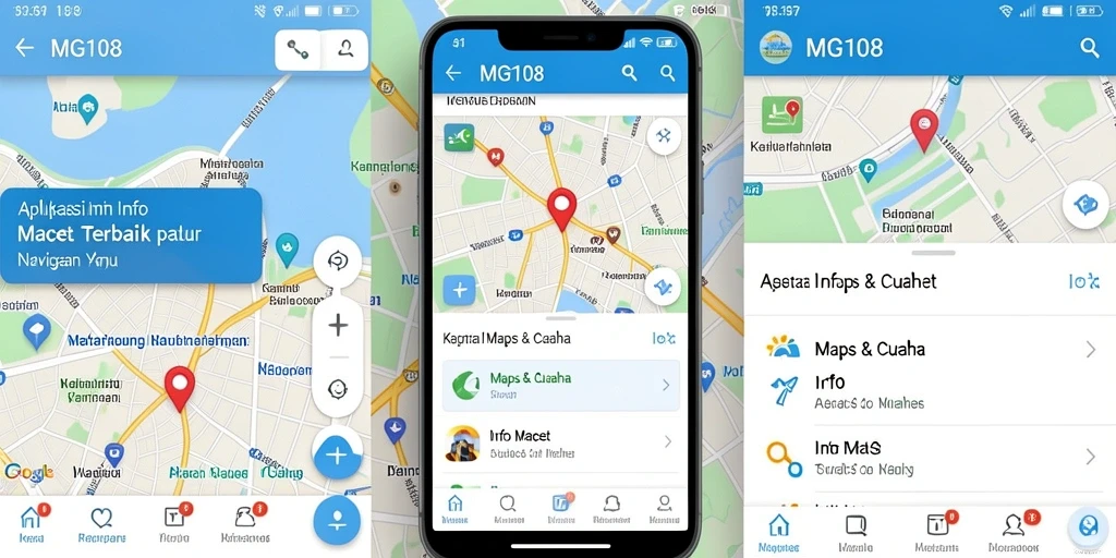 Antarmuka MG108 yang menampilkan kondisi lalu lintas secara real-time.