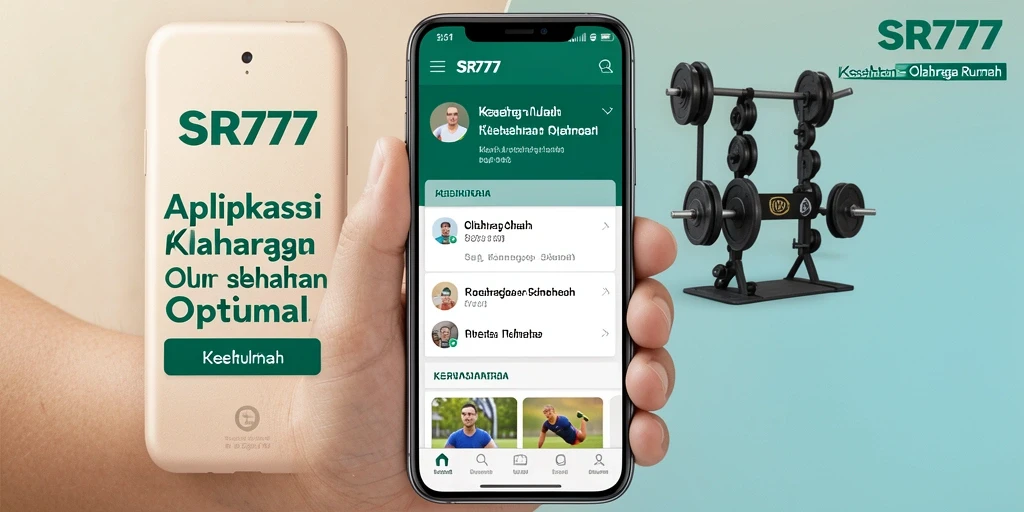 Antarmuka pengguna SR777 yang modern dan menarik untuk latihan rumah.